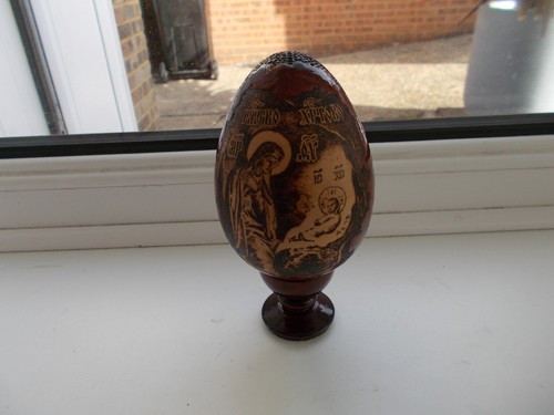 Vintage lacquered hand painted - hand,