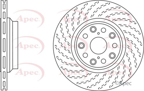 Apec brake disc - disc, rear