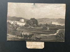 Cowbridge Glamorganshire damaged small engraving