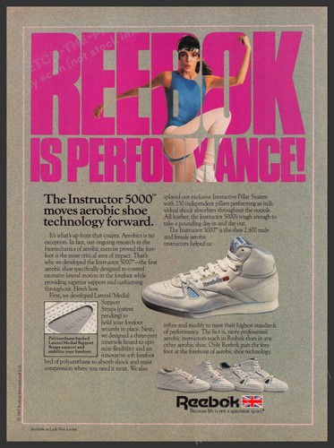 Reebok 1980s magazine print - 1980s,