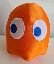 Orange Pacman Ghost Namco Soft Toy Plush Cuddly 7"