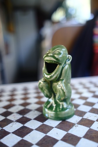 Rare grotesque art pottery - grotesque,