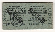 Railway ticket gwr abercarn - railway,