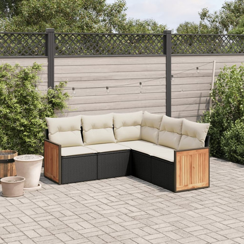 Garden sofa set - sofa, black