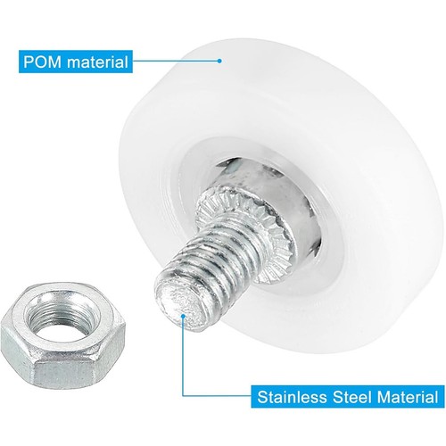 Pack plastic drawer pulley - 8,