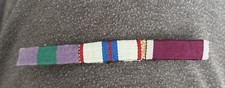 UK Army GSM 1918-62, QEII Silver Jubilee+Good Conduct/Long Service Medal Ribbons