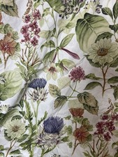 Pottery Barn Thistle Floral FULL/QUEEN Duvet Cover Botanical Organic Cotton