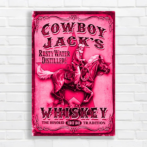 Vintage cowboy whiskey - cowboy,