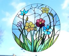 Flowers Decorative Stained