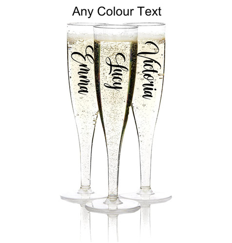Personalised champagne flutes - champagne,