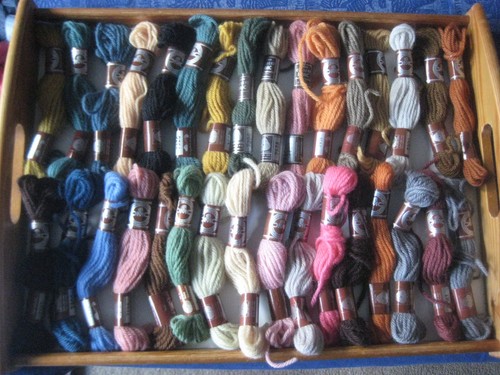 Skeins tapestry wool by - skeins, of