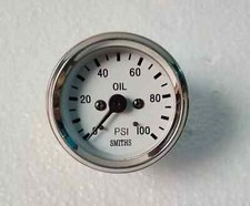 Smith White Oil Pressure Gauge