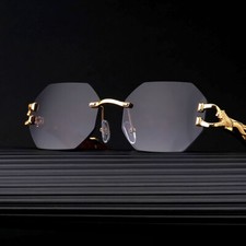 Luxury Gold Rimless HIP HOP