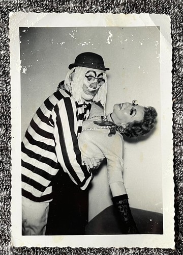 Creepy clown inappropriately - creepy,