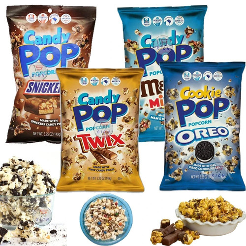Candy popcorn mix oreo twix - mix,