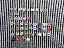 Uk £1 Trolley Tokens Rare 47 pieces 4 Plastic 43 Mattel.