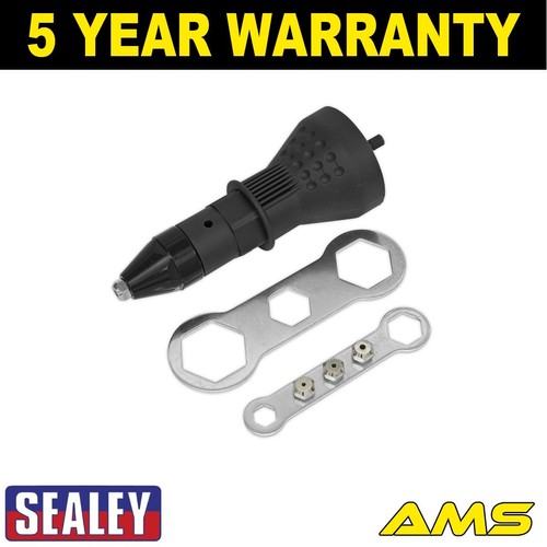 Sealey riveter adaptor drill - sealey,