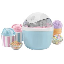 Electric Ice Cream Maker Frozen Dessert Machine Sorbet Pastel Blue Giles &Posner