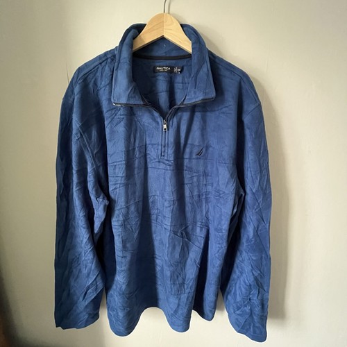 Nautica men blue fleece - blue,