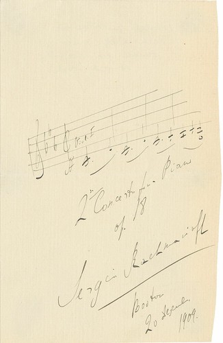 Sergei rachmaninoff signed - sergei,