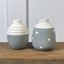 Spring vase small bud grey - spring,