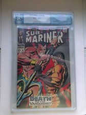 MARVEL: SUB-MARINER #6, 2ND TIGER SHARK, NEW BLACK PANTHER, 1968, PGX VF+ (8.5)