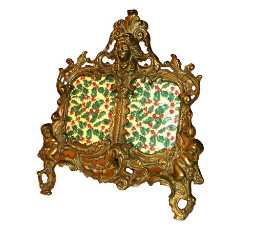 Vintage brass figural double - brass,
