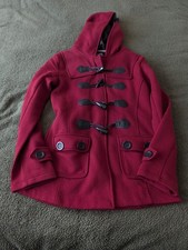 URBAN DIVA Womens Burgundy Trench Coat      Size 8