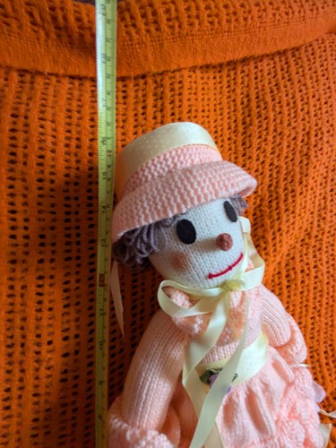 Handmade knitted doll brown - handmade, doll,