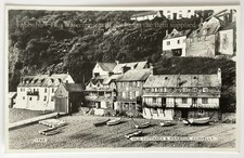 Devon, Clovelly, Old Cottages