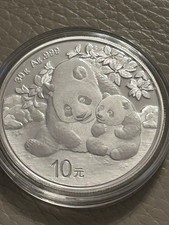 2024 1oz Panda Silver Coin .999 (with Capsule) Sterling