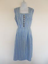 Vintage Dress Blue Pinafore