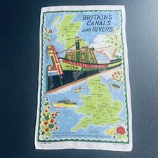Irish Linen Tea Towel Canal