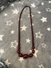 ART DECO CHERRY AMBER BAKELITE