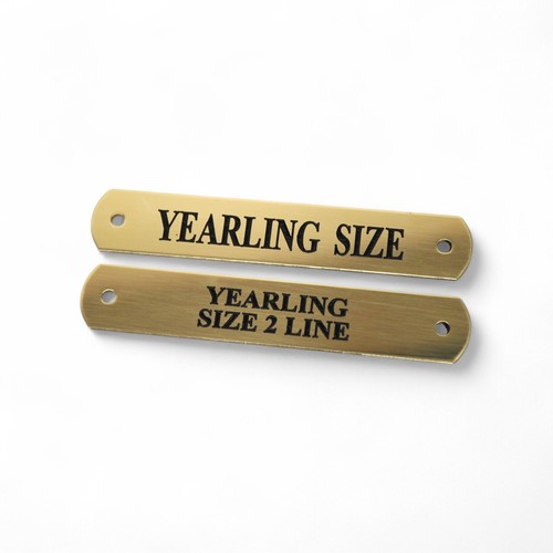 Solid brass engraved nameplate - solid,