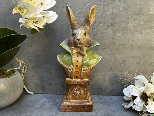Gentleman rabbit bust - gentleman,