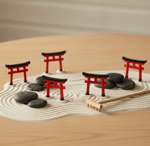 Miniature shinto torii tori - shinto,
