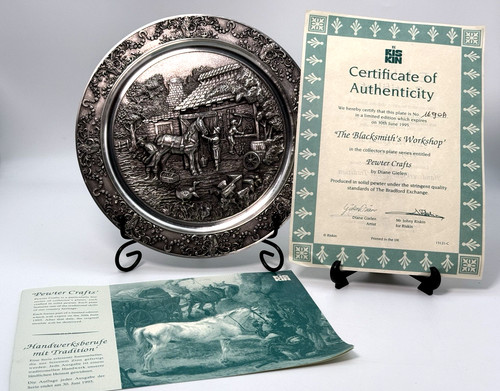 Bradford exchange plate pewter - exchange,