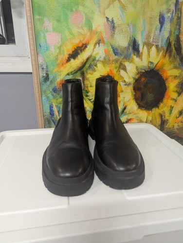 Zara black leather - zara,