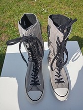 Converse - Calf Knee High GRAY Shoes  Unisex (UK Women 9 / Mens 7) 129374F RARE