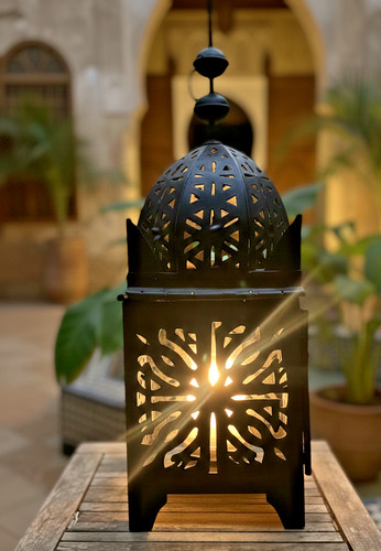 Moroccan candle lantern - moroccan,