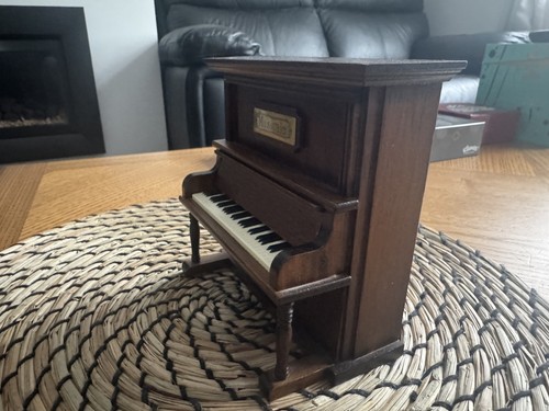 Wooden upright piano - wooden, musical