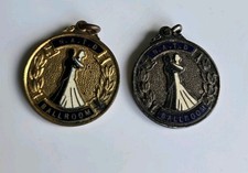 2 x Vintage N.A.T.D National Assoc Of Teachers Dancing Ballroom Medals 1951