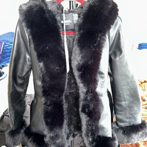 Faux leather and fur - faux,