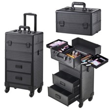 Professional Makeup Trolley Beauty Case Nail Technician Cosmetic Storage Box UK