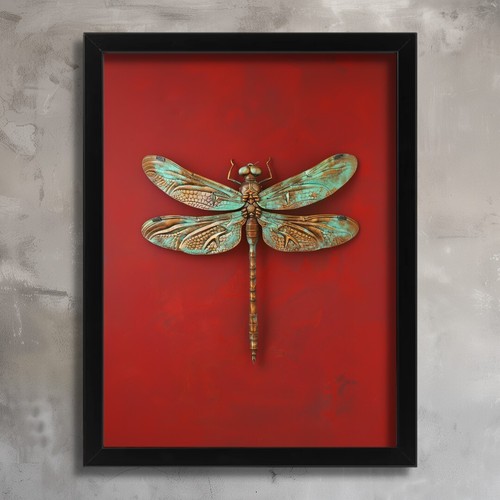 Dainty dragonfly wall art - dragonfly,
