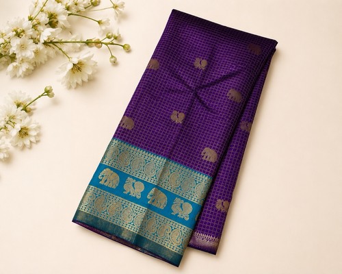 Indian tradition cotton purple - indian,