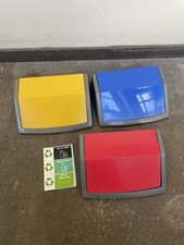 Addis Set of 3 Recycling 60L Waste Utility Commercial Office Bin LID - LIDS ONLY