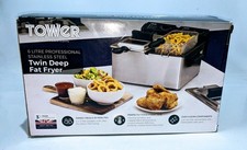 Tower twin deep fat fryer 6litres 2 X 1800W - Model T17007 (Faulty)