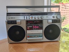 AIWA CS-600E Vintage Boombox Radio Tape Cassette Player GHETTO BLASTER!